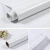 Roll of pure white waterproof self-adhesive marble wallpaper for kitchen, bathroom, and furniture