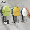 Strong Vacuum Suction Hooks with Adhesive Mount, No-Drilling Design for Home and Bathroom