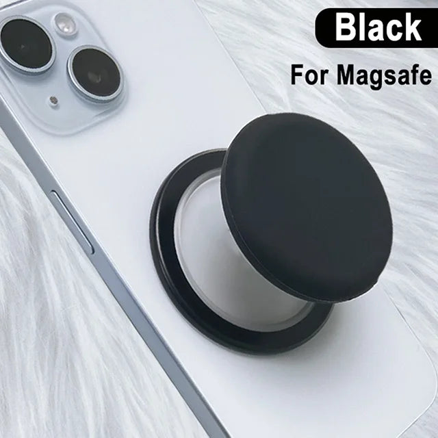 Magnetic Phone Grip and Stand with Silicone Cover