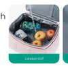 Insulated Double-Deck Lunch Bag with Leakproof Lining