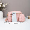 Quilted Crossbody Bag with Detachable Mini Pouch