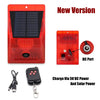 Solar-Powered Motion Sensor Alarm with Strobe Light