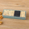 Vintage Wooden Rubber Stamp Set with Ink Pad