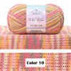 Combed Cotton Blend Gradient Yarn – 4-Ply, 50g Balls
