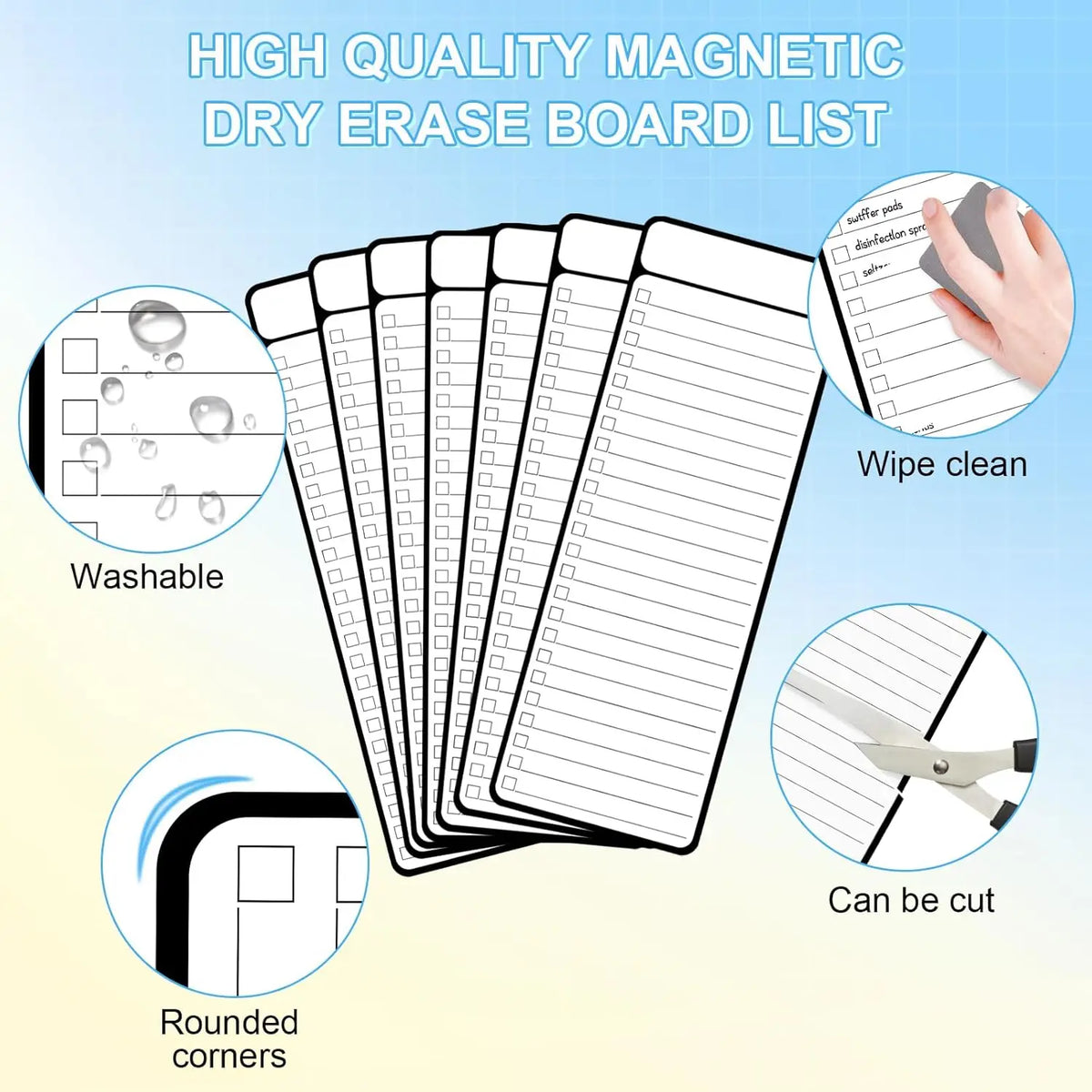 Magnetic Weekly Planner Board for Family Organization