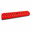 Red magnetic screwdriver bit holder rack with 37 slots