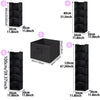 Foldable Hanging Closet Organizer with Multi-Tier Storage and Side Pockets