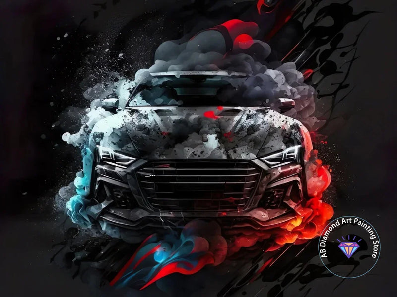 Kit de Pintura con Diamantes 5D - Arte de Coche de Carreras