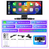 12-Inch Rearview Mirror Dash Cam with Wireless CarPlay & GPS