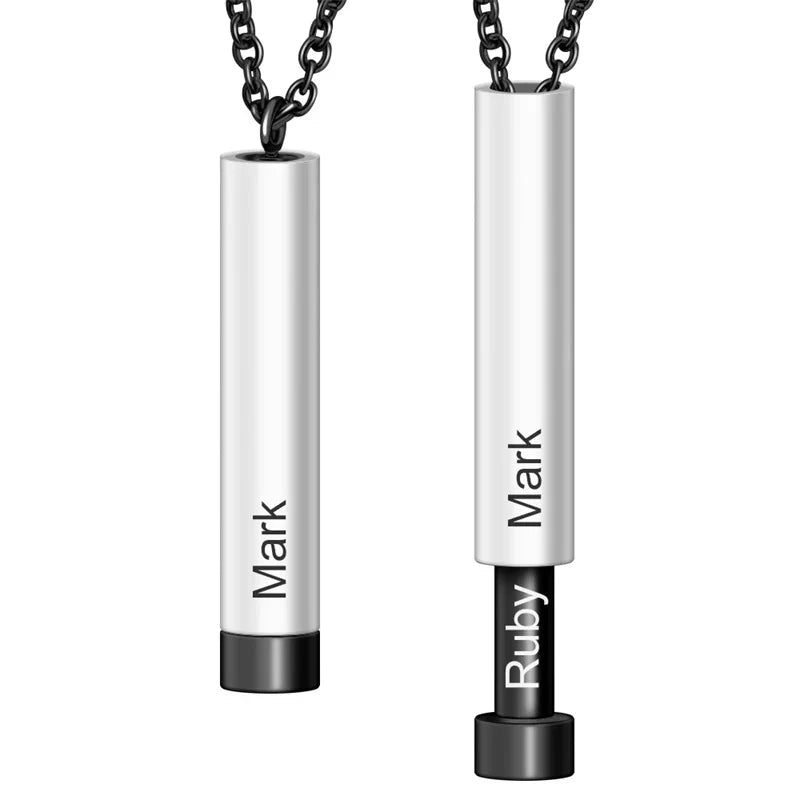 Hidden Message Slide Bar Necklace