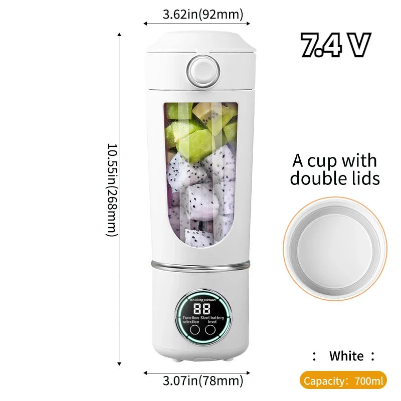 Portable USB-C Rechargeable Blender Bottle