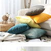 Velvet Throw Pillow Cover for Sofa and Bed Decor