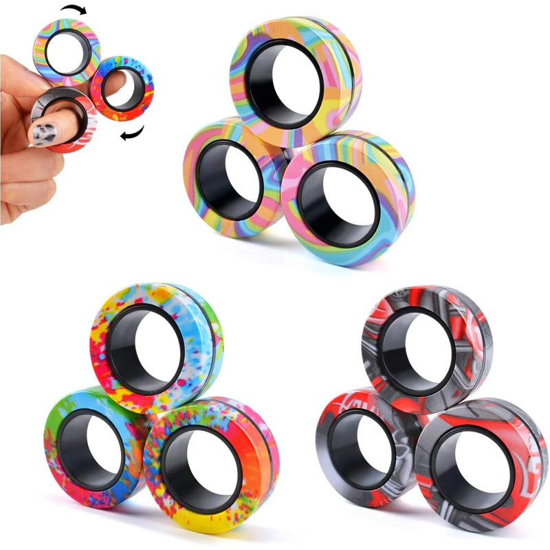 Magnetic Fidget Rings for Stress Relief