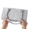 Felt Baby Diaper Caddy Organizer with Pockets and Removable Divider