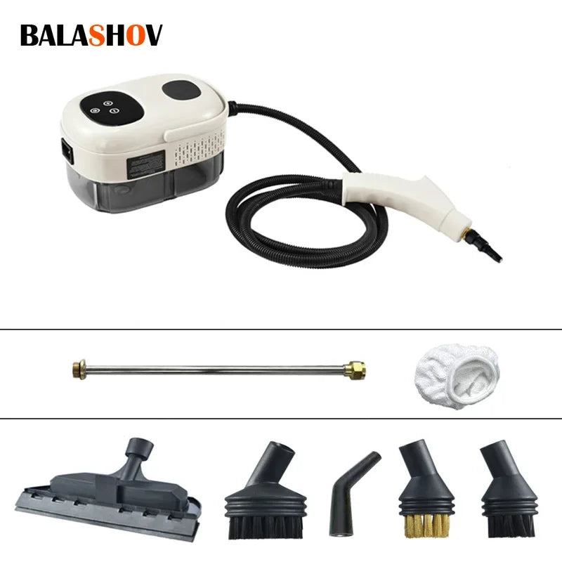 2500W High-Pressure Steam Cleaner with Multi-Surface Attachments