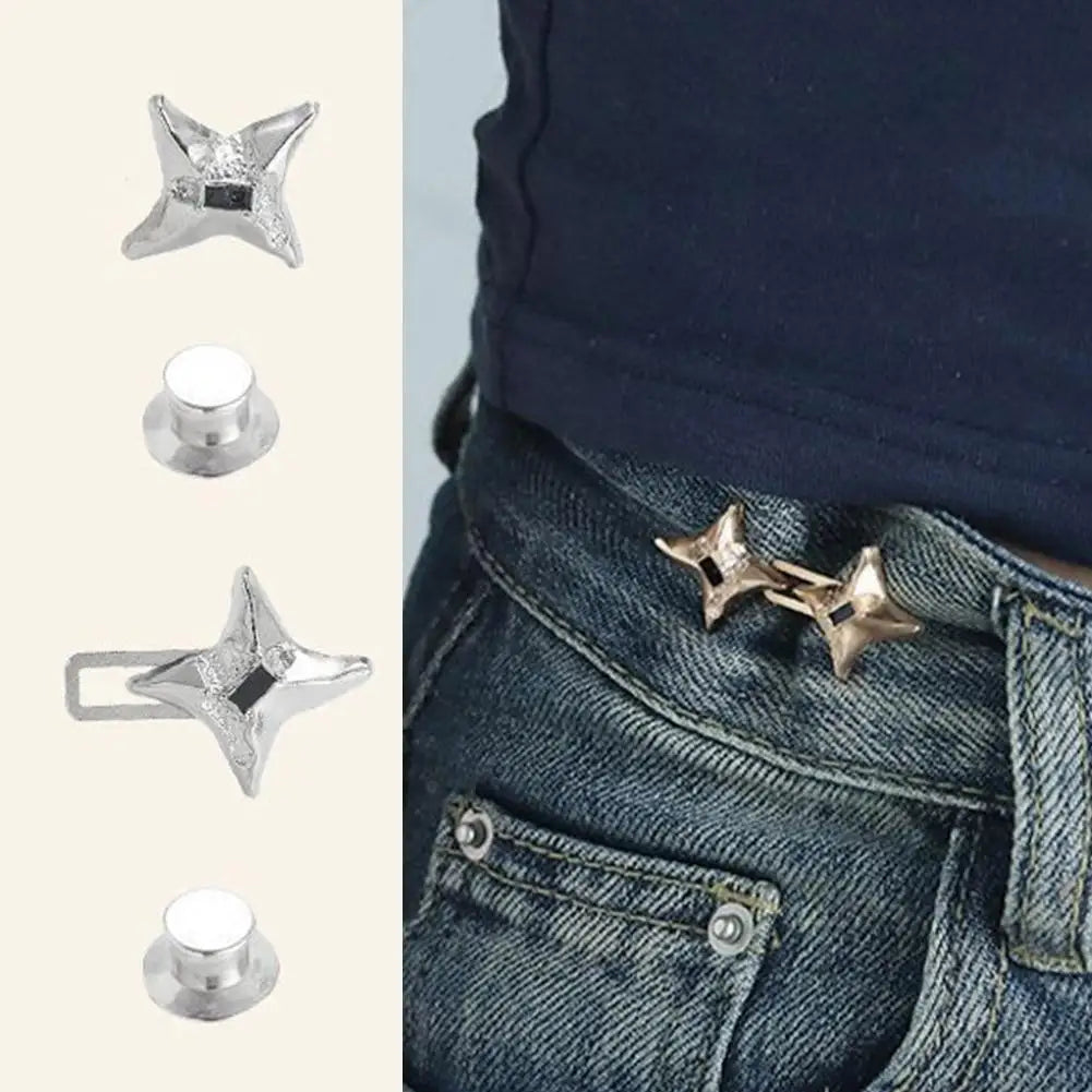 Adjustable Four-Point Star Waist Tightening Buckle