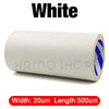 White self-adhesive PU leather repair patch roll with dimensions 20cm width and 500cm length