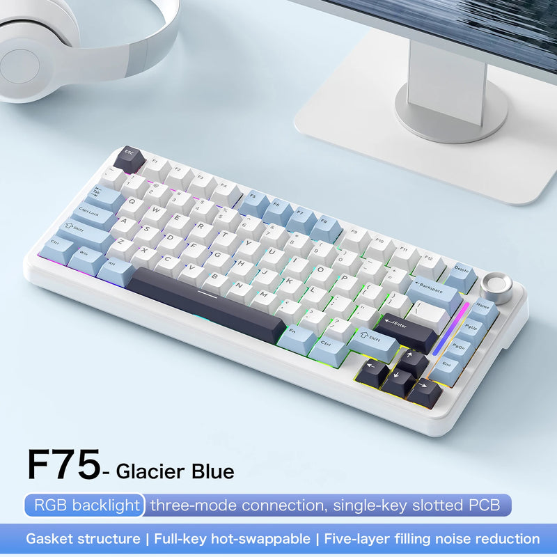 75% Wireless Mechanical Gaming Keyboard with Hot-Swap Switches