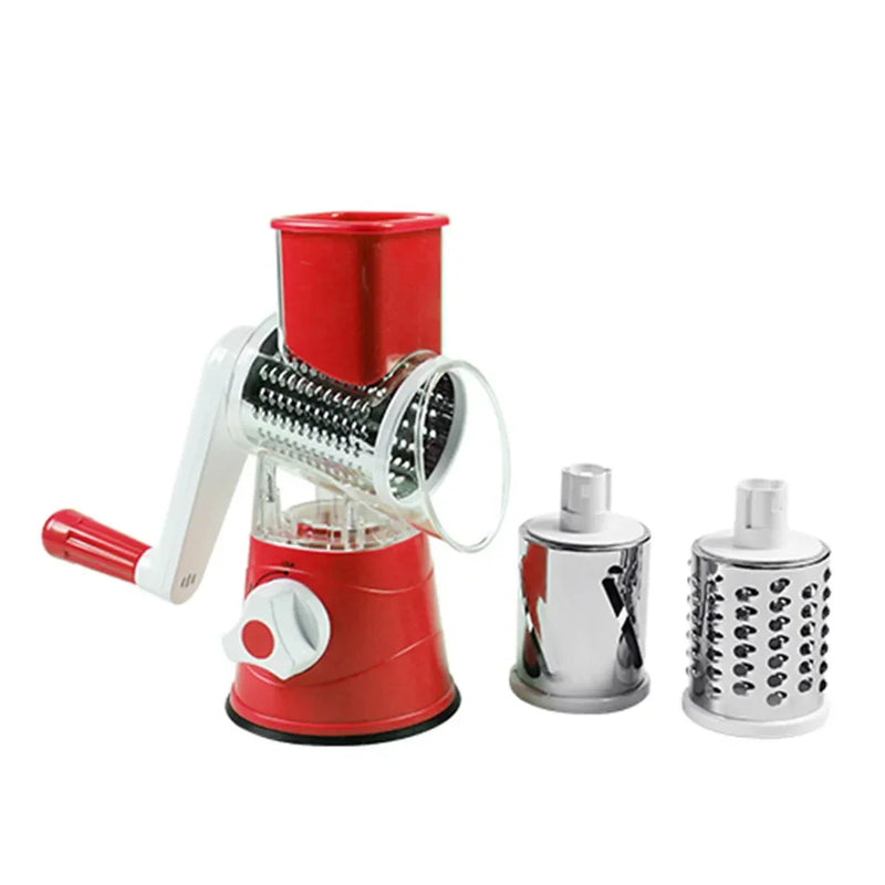 Manual Rotary Vegetable Slicer & Cheese Grater