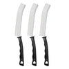 A set of white and black multifunctional crevice cleaning brushes.