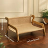 Sisal Cat Scratcher Lounge Bed with Hammock