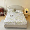 Floral 100% Cotton Fitted Sheet with Elastic Edges