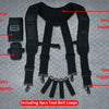 Heavy-Duty Padded Tool Belt Suspenders with Detachable Phone Holder