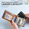 Slim RFID-Blocking Carbon Fiber Leather Wallet