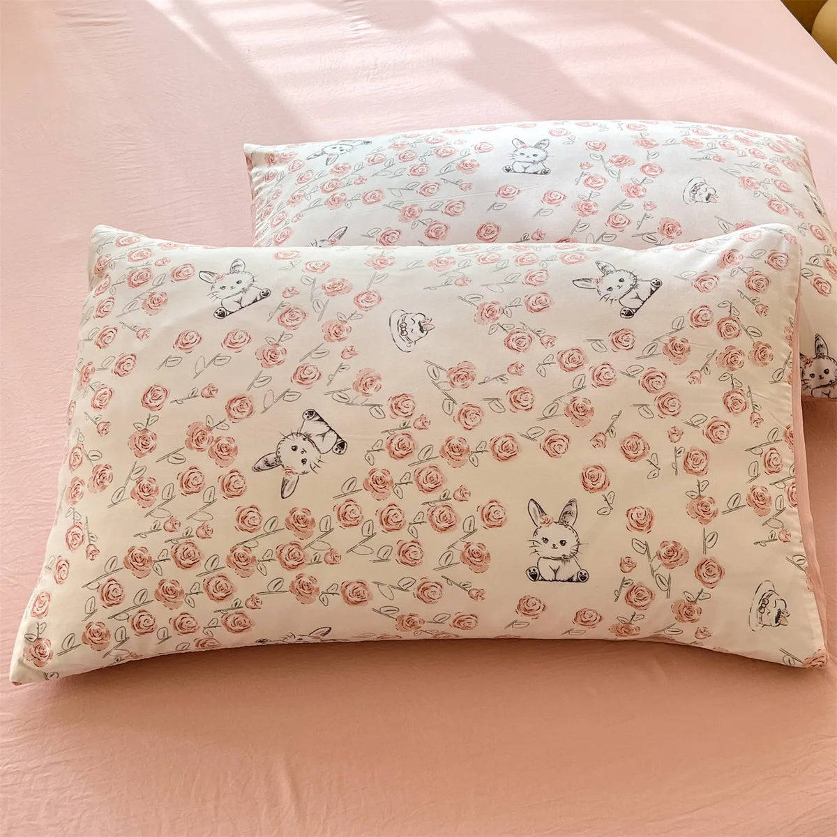 Floral Print Pillowcase Set – Soft Comfortable Cotton Feel