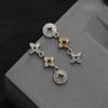 Two-Tone Clover Stud Earrings