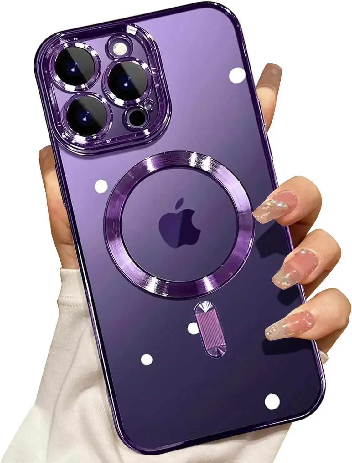 Clear Magnetic iPhone Case with Camera Lens Protector