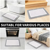 Plush Microfiber Non-Slip Bath Mat with Quick-Dry Absorbency