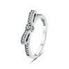 Sterling Silver Heart Ring with Cubic Zirconia