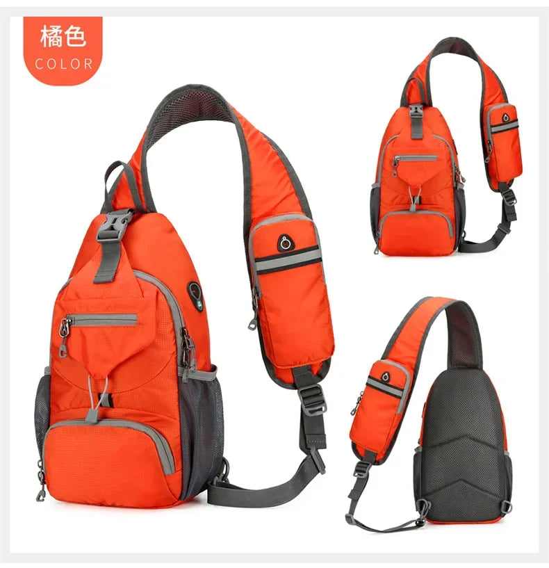 Waterproof Nylon Sling Chest Bag