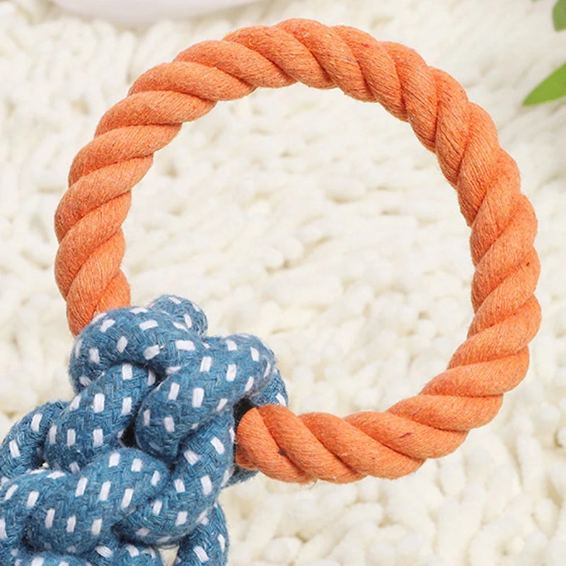 Double-Ring Cotton Dog Rope Toy
