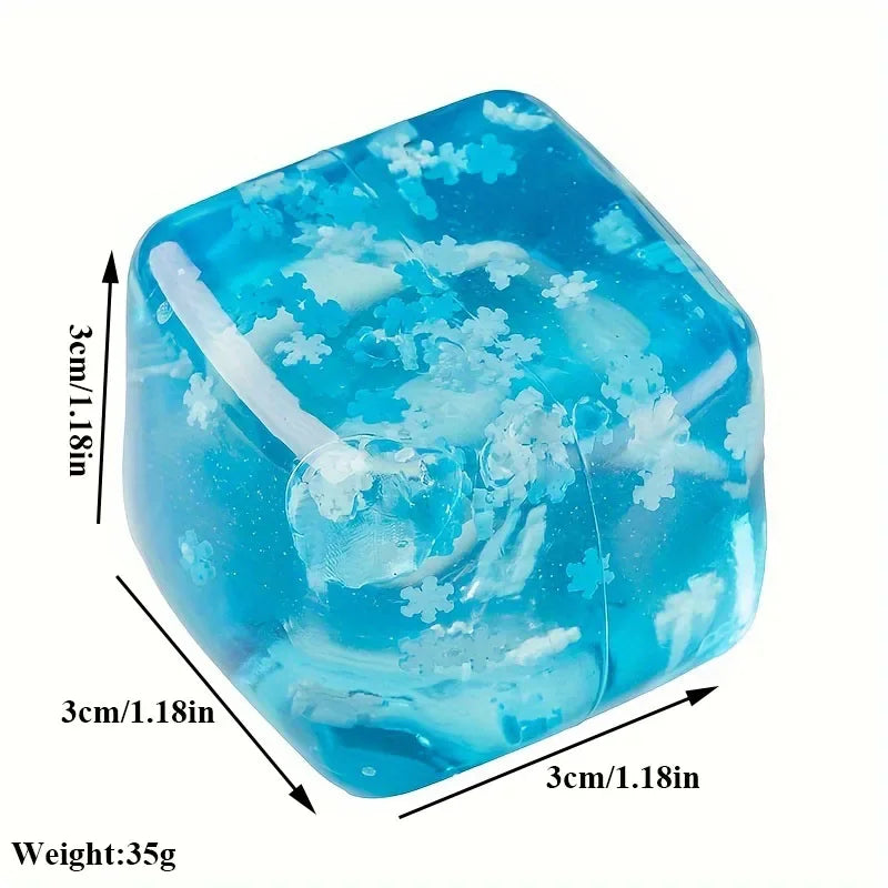 Translucent Snowflake Stress Ball