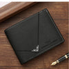 Slim RFID-Blocking Leather Bifold Wallet with Cash Clip