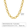 Chunky Gold Plated Stainless Steel Link Necklace