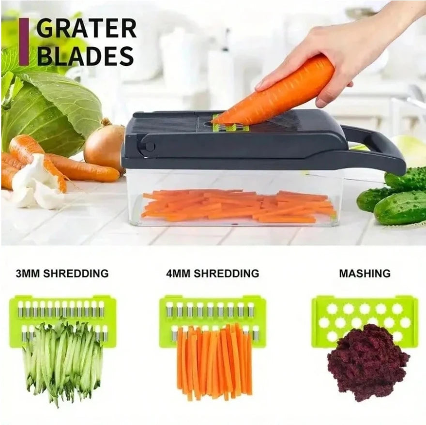 16-in-1 Professioneller Gemüse-Chopper & Slicer