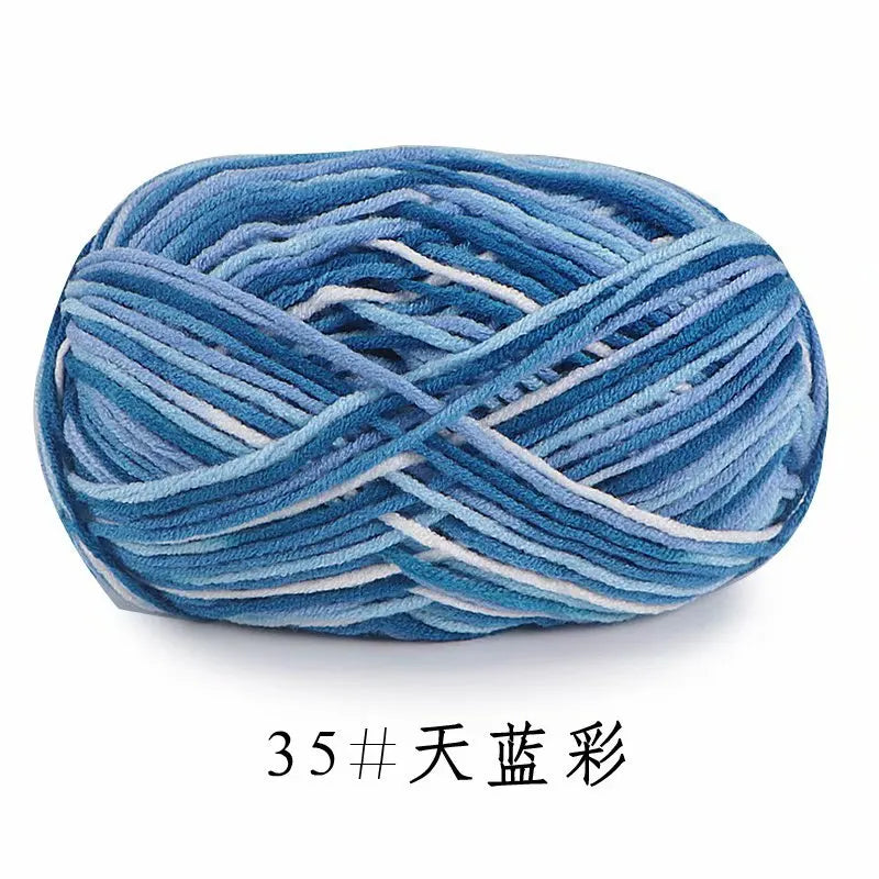 Section-Dyed Milk Cotton Yarn for Knitting and Crochet
