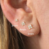 Minimalist Star Stud Earrings in 925 Sterling Silver