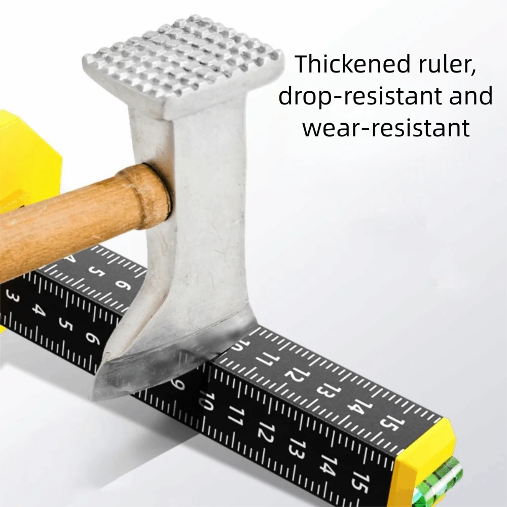 Magnetic Ceiling Leveling Ruler with Dual-Sided Scale