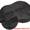 Black waterproof Oxford cloth guitar soft case with a padded shoulder strap