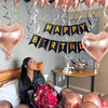 Happy Birthday Foil Balloon Set with Banner