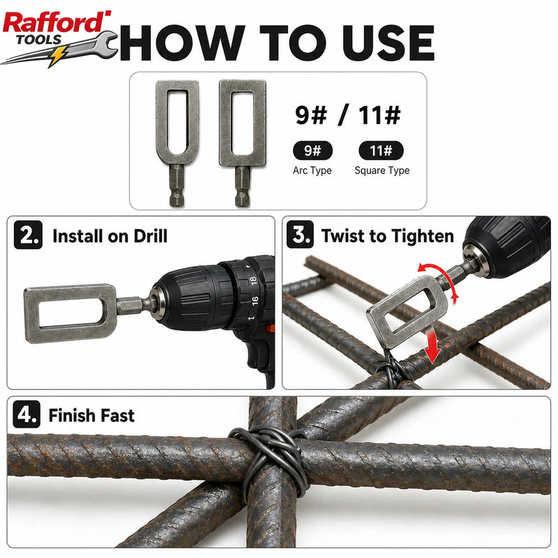 Hex Shank Wire Twister Drill Attachment