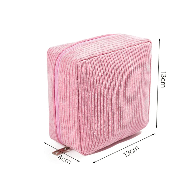 Tragbare Flanell-Make-up- & Toilettenartikel-Tasche