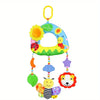 Rainbow Plush Car Hanging Toy with Jingle Bell