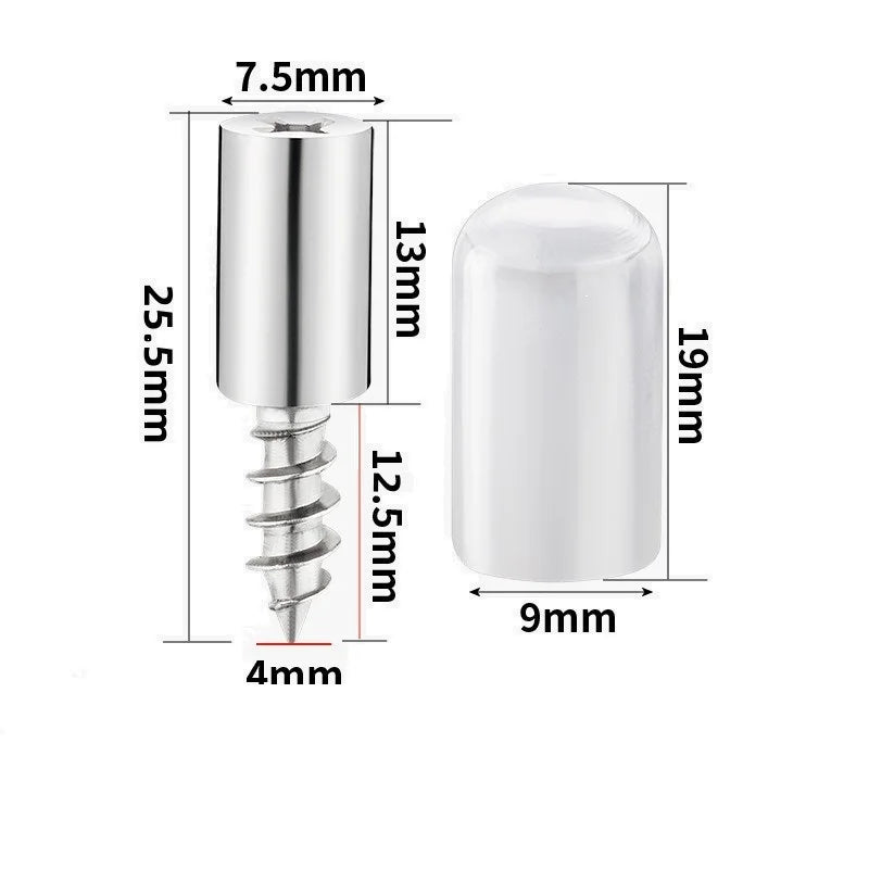 Self-Tapping Cabinet Shelf Supports with Rubber Sleeves