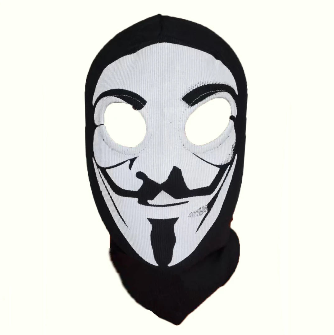 Cotton Balaclava Face Mask with Skull Design