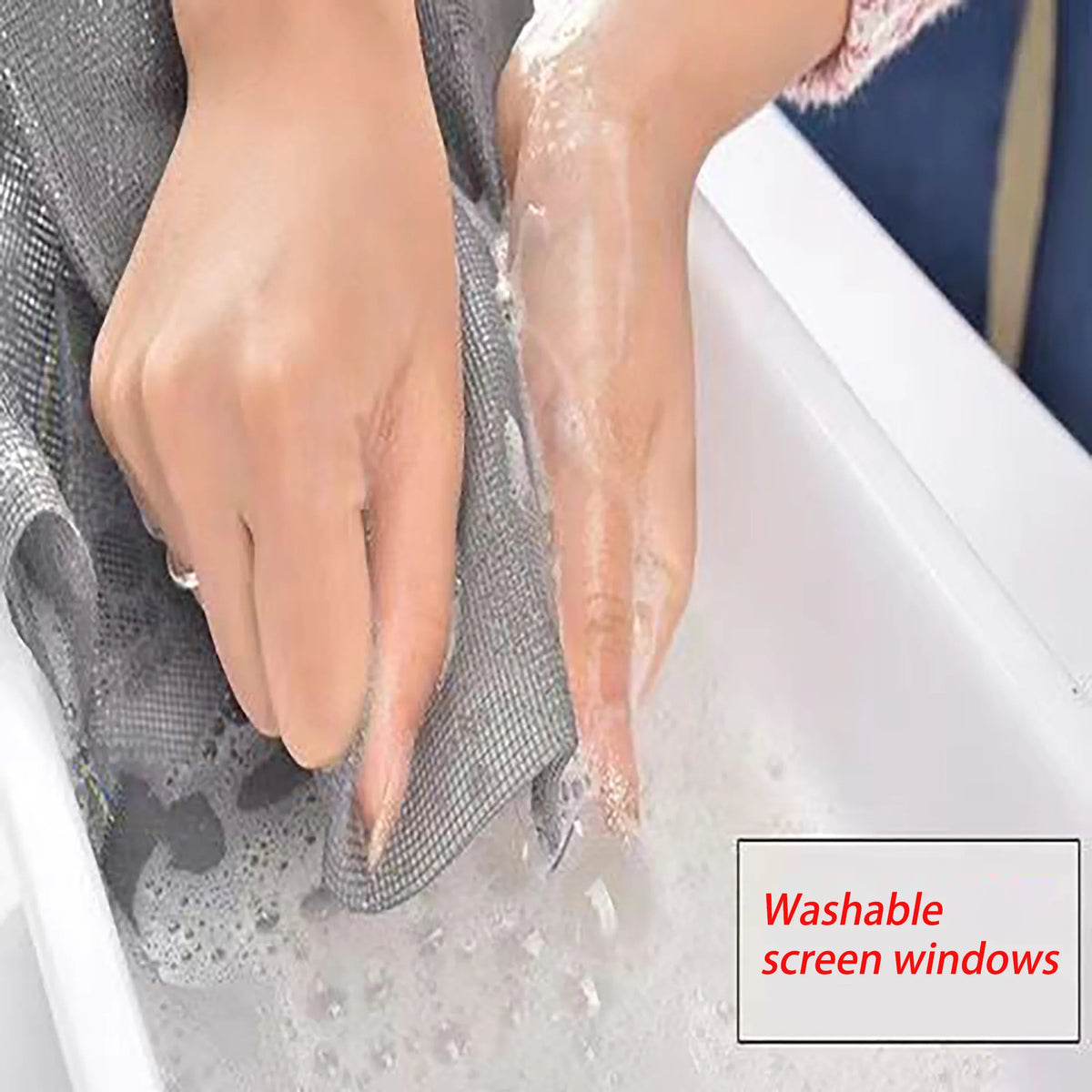 Self-Adhesive Zippered Mosquito Net Window Screen